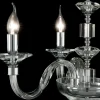 Lampada a sospensione a 3 luci in vetro e cristallo Ivy, made in Italy