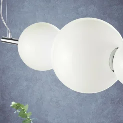 Lampada a Sospensione Artigianale in Vetro Veneziano Incamiciato - Jupiter