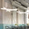 Lampada a sospensione bianca in polietilene Slide Mesh, made in Italy