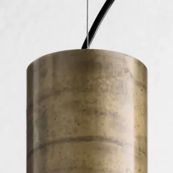 Lampada a sospensione cilindrica Ø4 Girasoli Il Fanale, made in Italy