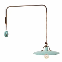 Lampada a sospensione con braccio direzionabile stile country Sally