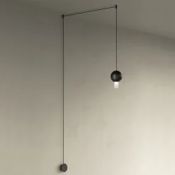 Lampada a Sospensione con Cilindro in Vetro Canneté Made in Italy - Oris