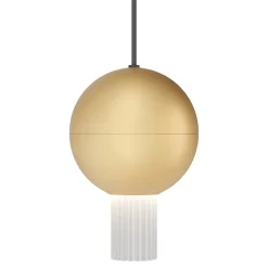 Lampada a Sospensione con Cilindro in Vetro Canneté Made in Italy - Oris