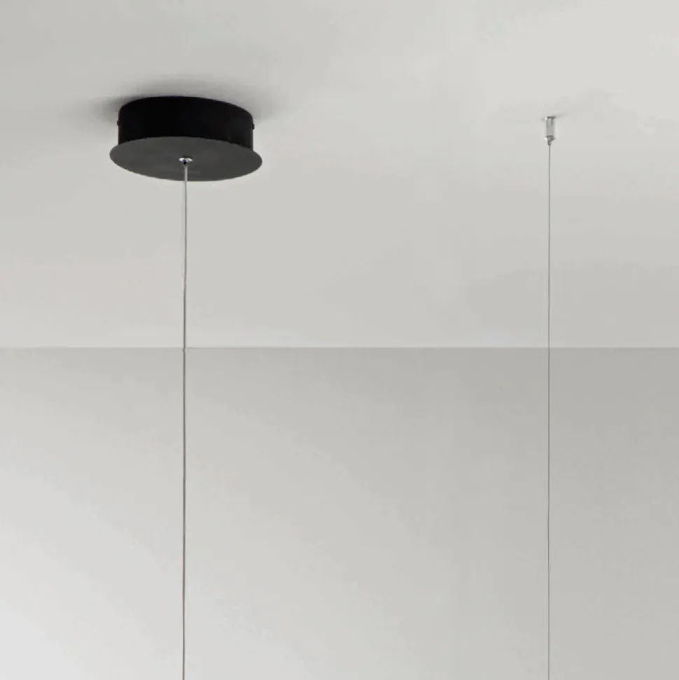 Lampada a Sospensione con Inserto Amovibile in Vetro Granigliato - Catalpa