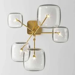 Lampada a Sospensione con Struttura in Metallo Lucido Made in Italy - Donatina