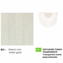 Lampada a sospensione da esterno in alluminio bianco made Italy,Anusca
