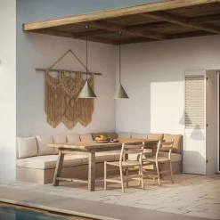 Lampada a Sospensione da Esterno in Ottone Made in Italy - Pioggia