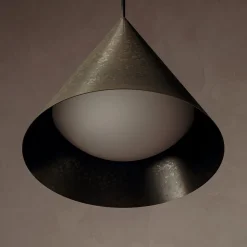 Lampada a Sospensione da Esterno in Ottone Made in Italy - Pioggia