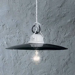Lampada a sospensione design rustico ceramica Ferroluce Potenza