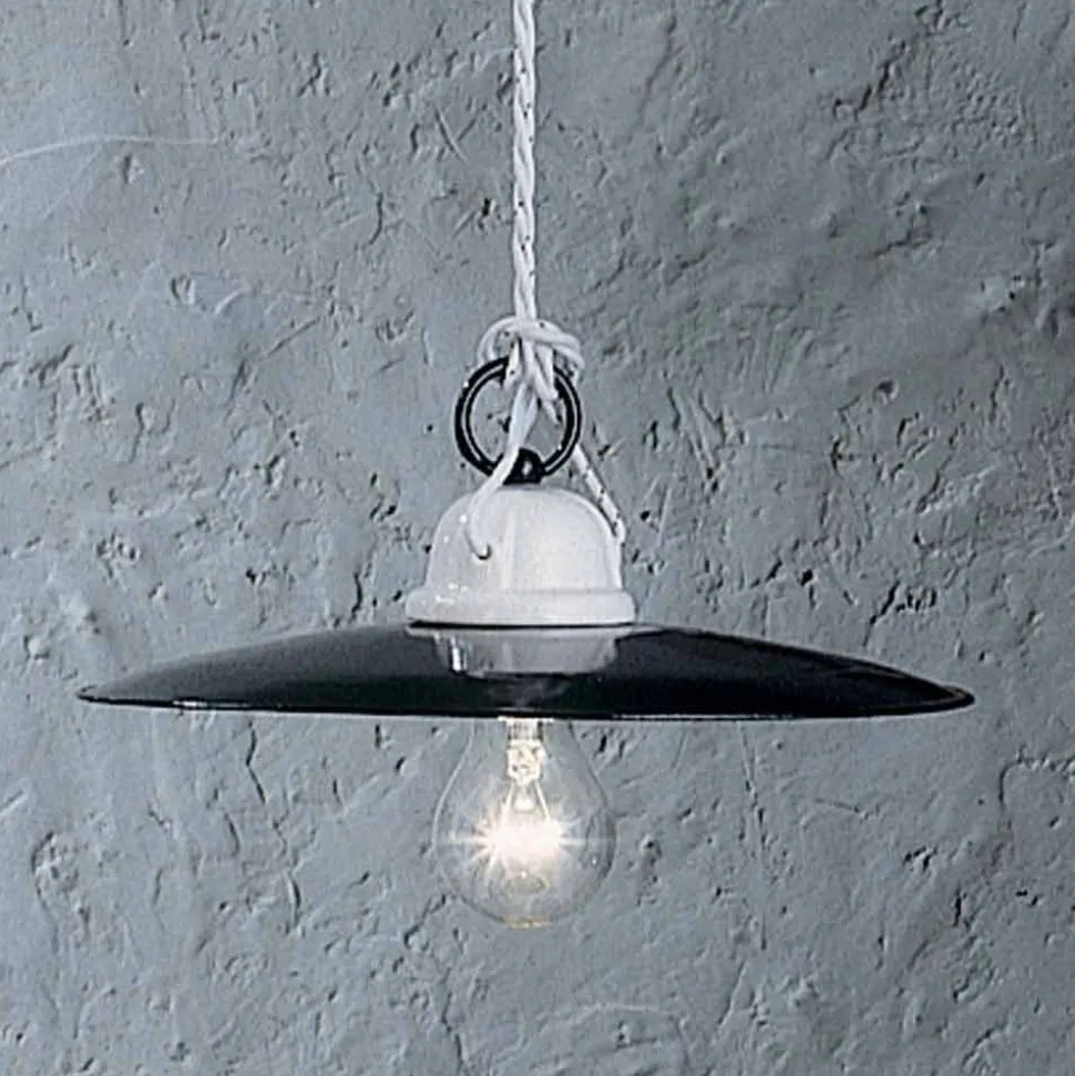 Lampada a sospensione design rustico ceramica Ferroluce Potenza