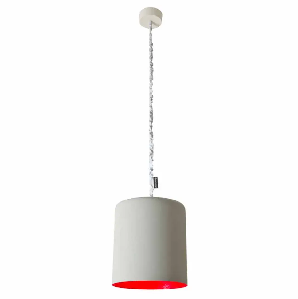 Lampada a sospensione di design In-es.artdesign Bin Cemento verniciata