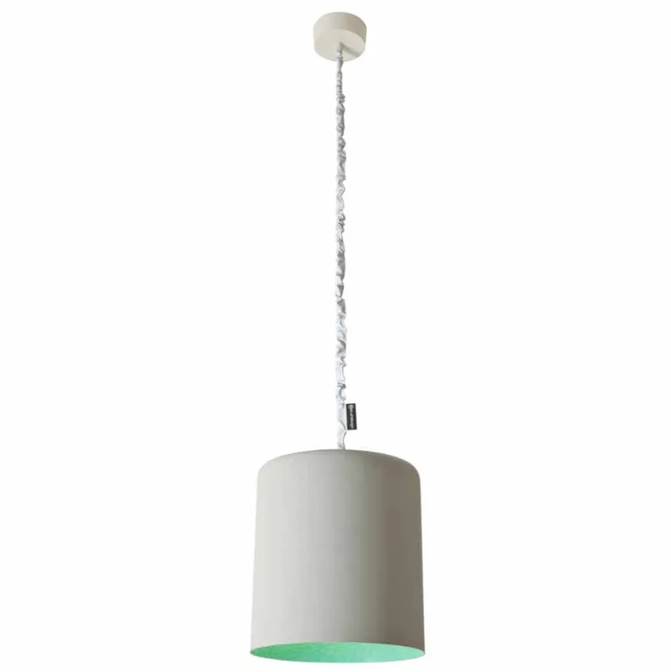 Lampada a sospensione di design In-es.artdesign Bin Cemento verniciata