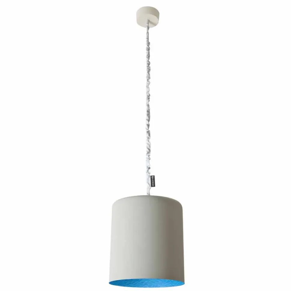 Lampada a sospensione di design In-es.artdesign Bin Cemento verniciata
