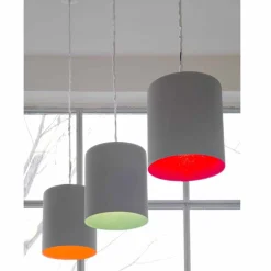 Lampada a sospensione di design In-es.artdesign Bin Cemento verniciata