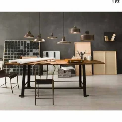 Lampada a sospensione di design in ferro anticato Jean Il Fanale