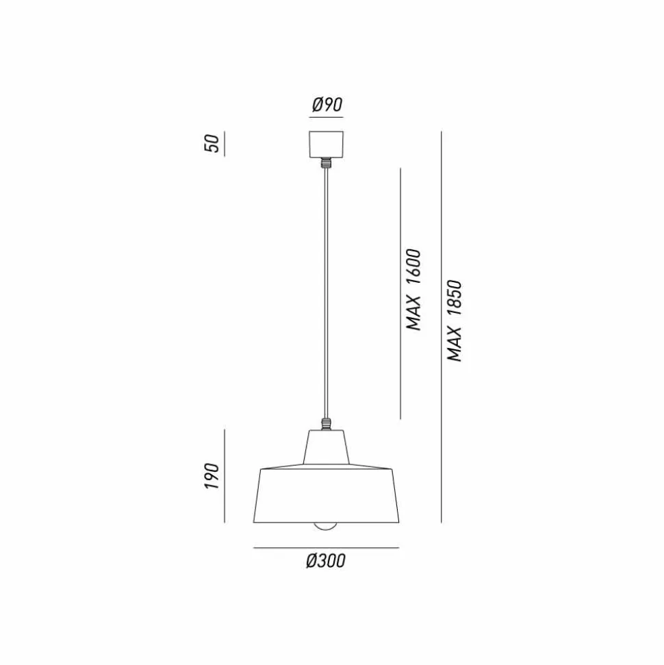 Lampada a sospensione di design in ferro anticato Jean Il Fanale
