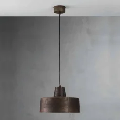 Lampada a sospensione di design in ferro anticato Jean Il Fanale