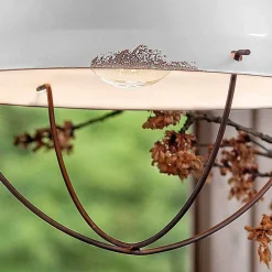 Lampada a sospensione di design industriale artigianale Clara