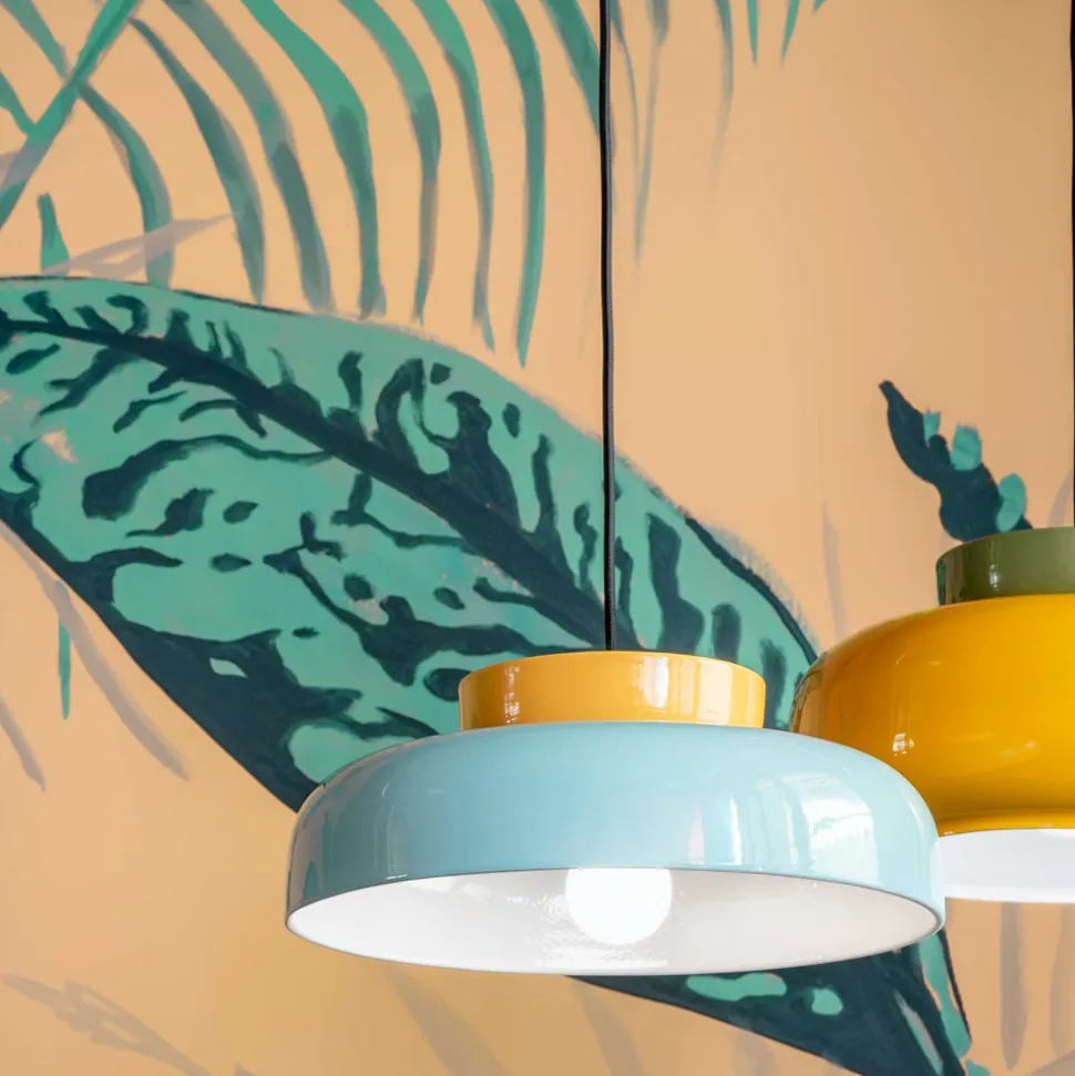 Lampada a Sospensione in Ceramica Bicolor Made in Italy - Corcovado