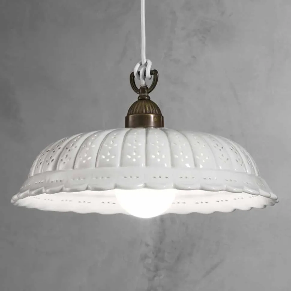 Lampada a sospensione in ceramica Ø32 Anita Il Fanale