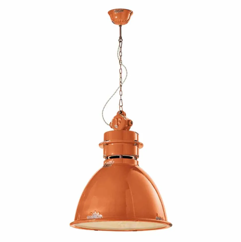 Lampada a sospensione industriale di design artigianale Katie