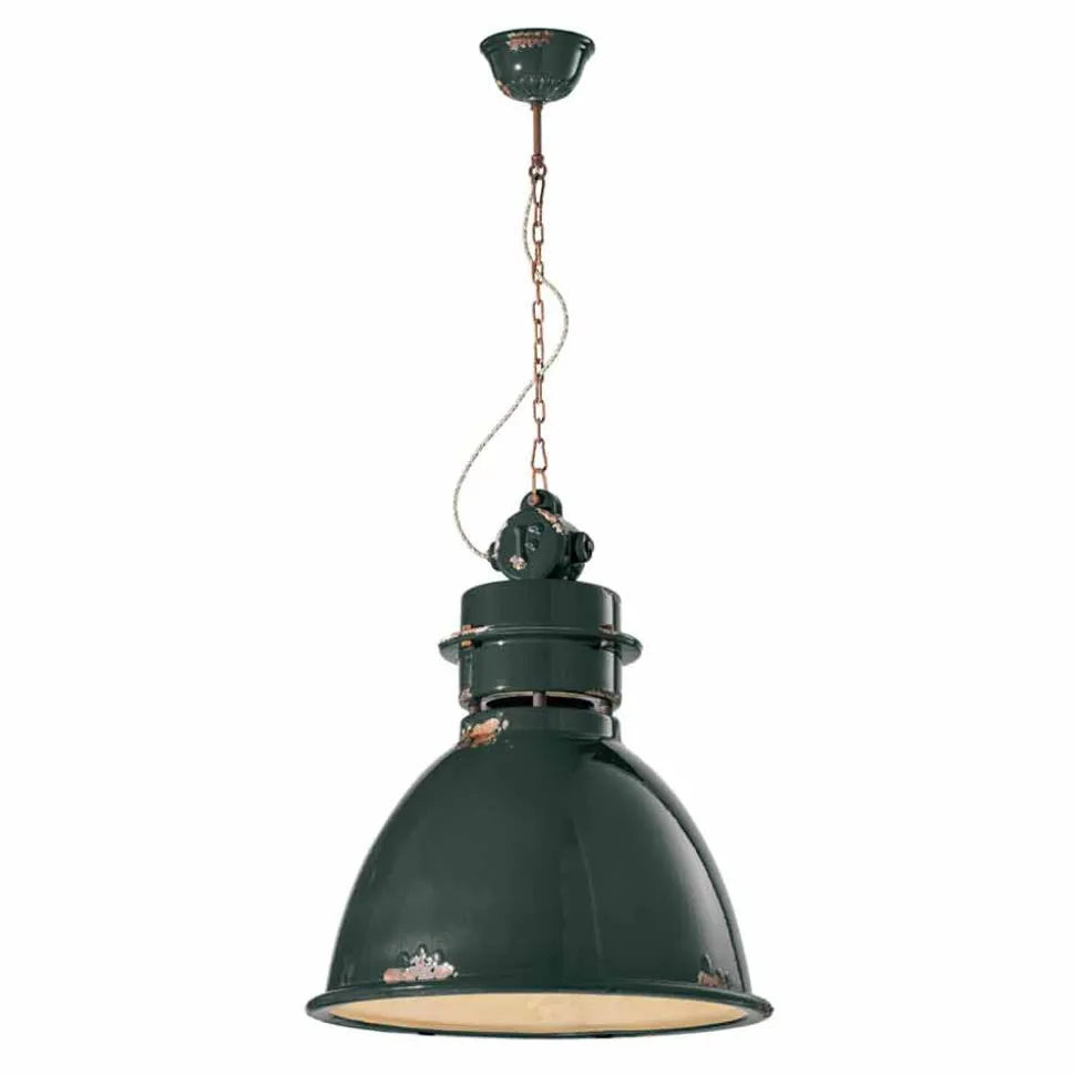 Lampada a sospensione industriale di design artigianale Katie