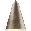 Lampada a Sospensione in Ferro e Vetro Made in Italy - Nuvoloso