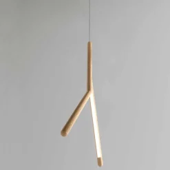 Lampada a Sospensione in Legno Massello in Diverse Finiture Made in Italy - Orlov