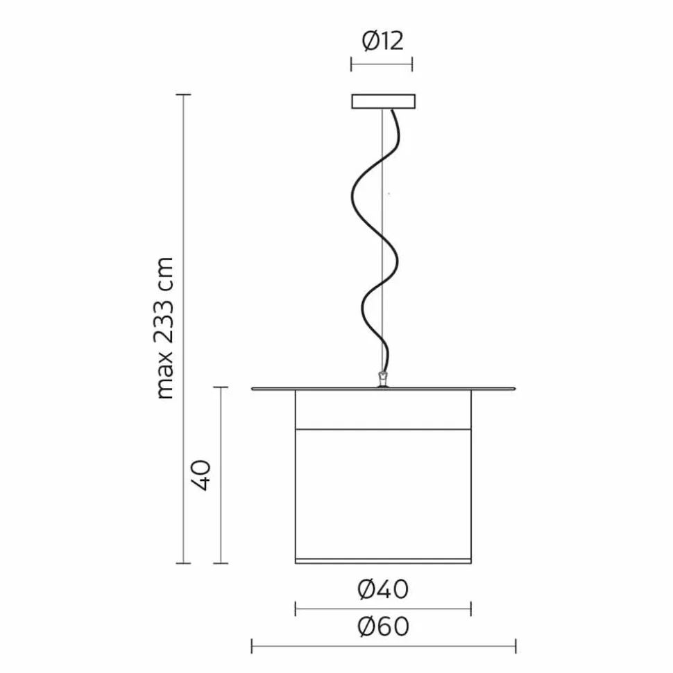 Lampada a Sospensione in Lino Bianco Design a Cilindro, Made in Italy - Magia