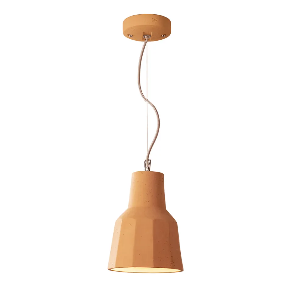 Lampada a Sospensione in Maiolica Toscana Fatta a Mano in Italia - Toscot Rossi