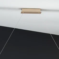 Lampada a Sospensione in Metallo Finitura Oro con LED Dimmerabile - Raiss