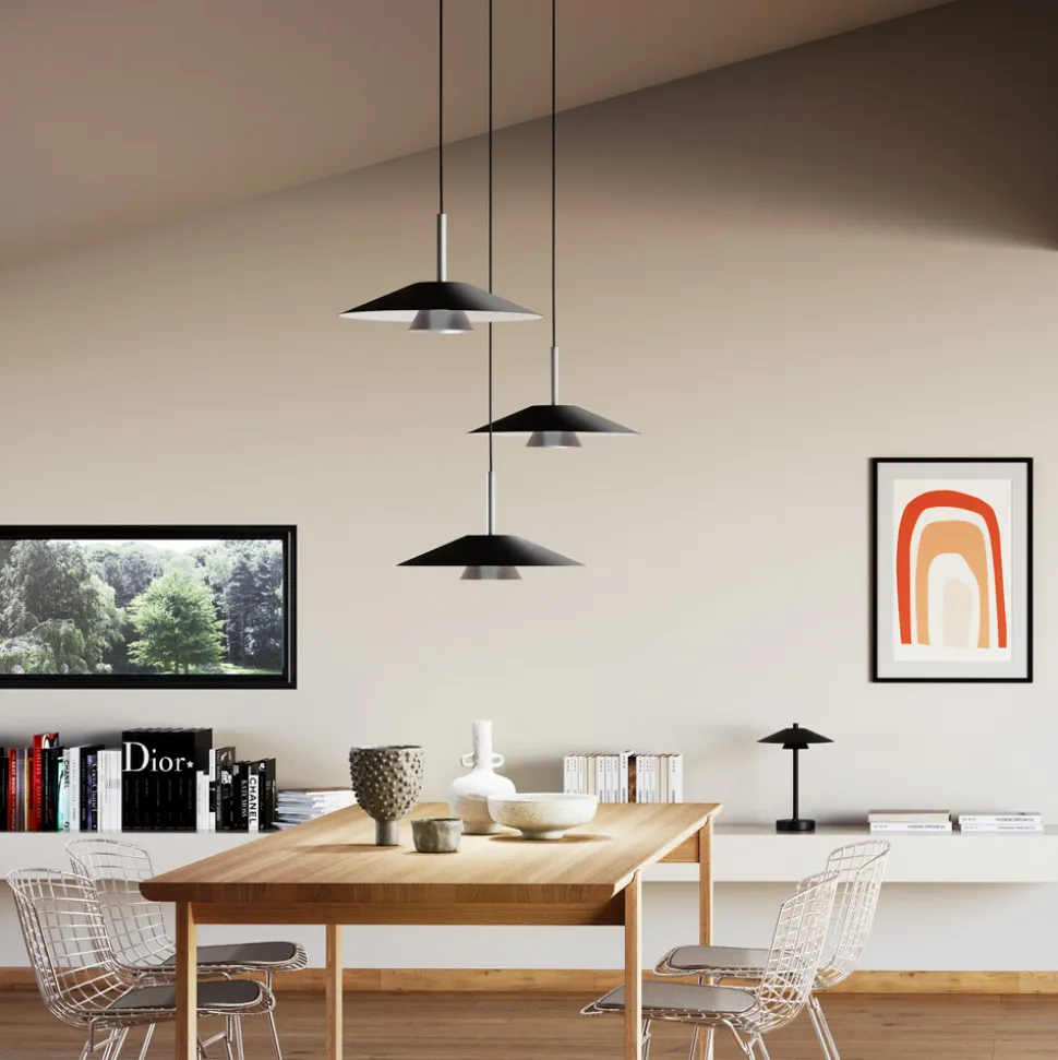 Lampada a Sospensione in Metallo di Diverse Finiture - Mira