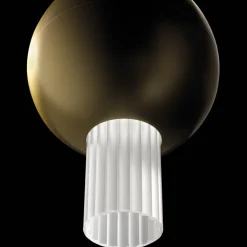 Lampada a Sospensione in Metallo con Cilindri in Vetro Canneté - Oris