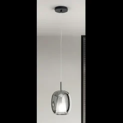 Lampada a Sospensione in Vetro Satinato e Colorato Made in Italy - Trilly