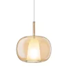 Lampada a Sospensione in Vetro Soffiato a Doppio Strato Made in Italy - Trilly