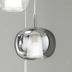 Lampada a Sospensione in Vetro Soffiato a Doppio Strato Made in Italy - Trilly