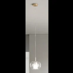 Lampada a Sospensione in Vetro Soffiato a Doppio Strato Made in Italy - Trilly
