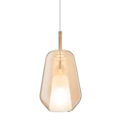 Lampada a Sospensione in Vetro e Filo Trasparente Made in Italy - Trilly