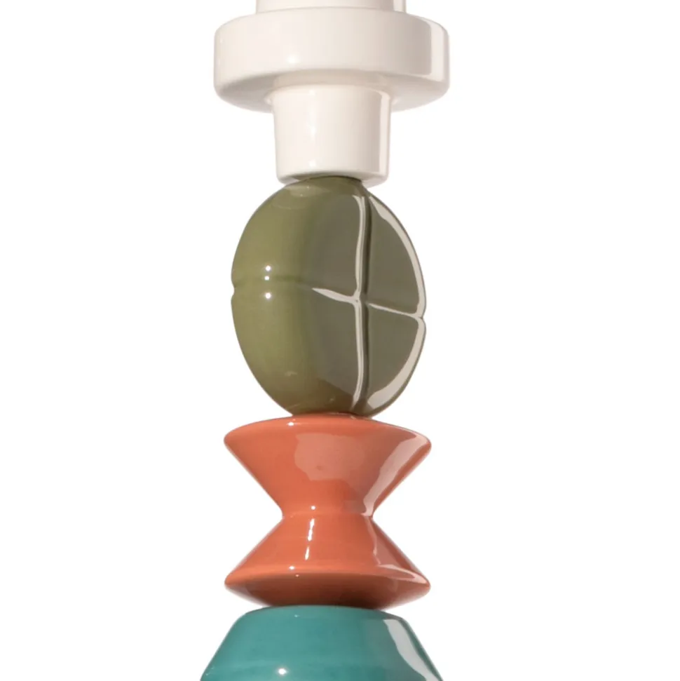 Lampada a Sospensione in Vetro e Ceramica Colorata Made in Italy - Lariat