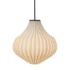 Lampada a Sospensione in Vetro Bianco in Filigrana Design a Punta - Caravan