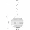 Lampada a Sospensione in Vetro Satinato Bianco in 2 Dimensioni di Design - Morse
