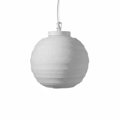 Lampada a Sospensione in Vetro Satinato Bianco in 2 Dimensioni di Design - Morse