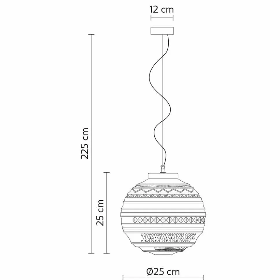 Lampada a Sospensione in Vetro Satinato Bianco in 2 Dimensioni di Design - Morse