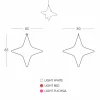 Lampada a Sospensione LED a Forma di Stella da Interno Design di Slide - Sirio