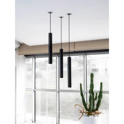 Lampada a Sospensione Led da Incasso in Alluminio Bianco o Nero - Rebolla