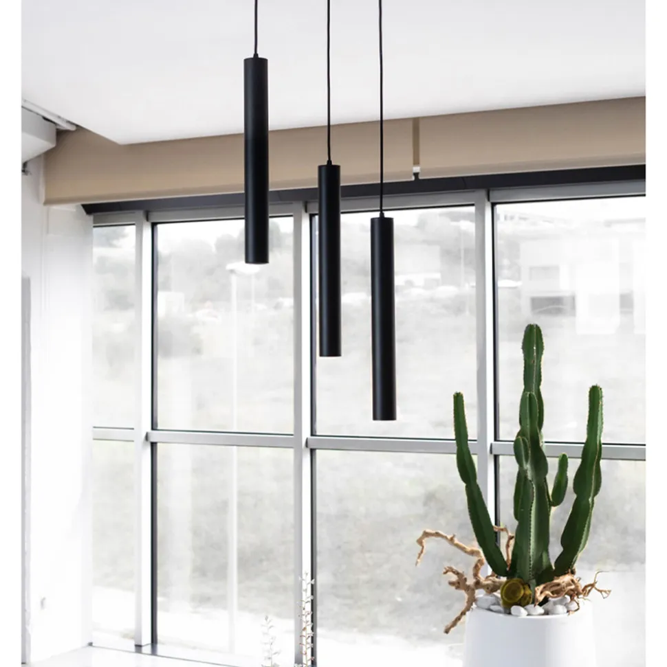 Lampada a Sospensione Led Decorativa in Alluminio Bianco o Nero - Rebolla