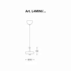 Lampada a Sospensione LED Made in Italy in Ceramica – Lustrini L4 Aldo Bernardi