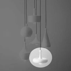 Lampada a Sospensione LED Made in Italy in Ceramica – Lustrini L4 Aldo Bernardi