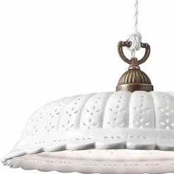 Lampada a sospensione liberty in ceramica Ø42 Anita Il Fanale