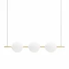 Lampada a Sospensione 3 Luci in Ottone e Vetro 2 Finiture - Alma by Il Fanale